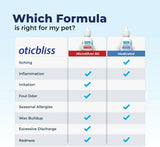Oticbliss Cat & Dog Ear Infection Drops – MicroSilver & Hydrocortisone Relief