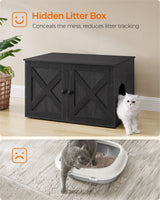 Cat Litter Box Enclosure with Removable Divider