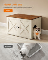 Cat Litter Box Enclosure with Removable Divider