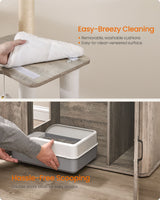 66.9-Inch Cat Tower with Litter Box Enclosure