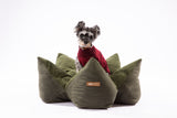 OULU X PEHOM - CUDDLE PET PILLOW BED- Navy Blue / Olive Green / Canyon Brown