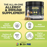 Allergy & Immune Support Chews for Dogs (Peanut Butter Flavor)