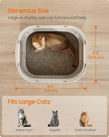 XL Enclosed Cat Litter Box with Slide-Out Tray