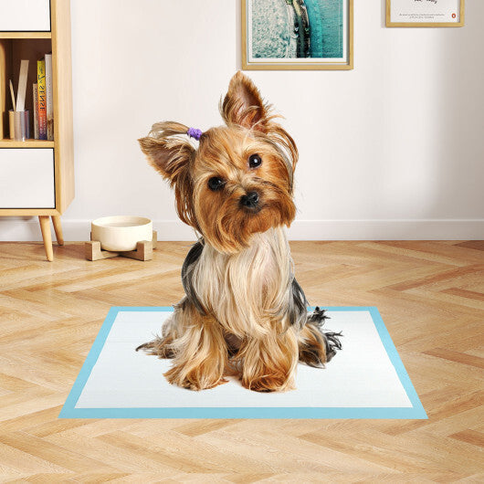 Dog and Puppy Pee Pads 18" x 13" (300 Counts) for Potty Training-Blue - Color: Blue