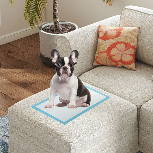 Dog and Puppy Pee Pads 18" x 13" (300 Counts) for Potty Training-Blue - Color: Blue