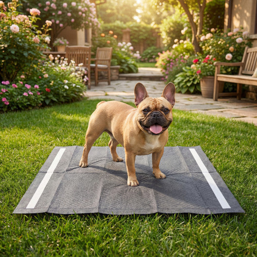 24" x 24" Charcoal?Dog Pee Pads 6-Layer for Dogs-Black - Color: Black