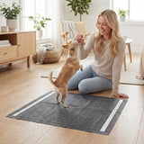 24" x 24" Charcoal?Dog Pee Pads 6-Layer for Dogs-Black