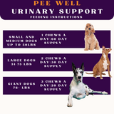 PiccardNaturePets Pee-Well Urinary Bladder Support for Dogs 60ct + FREE Bandana!