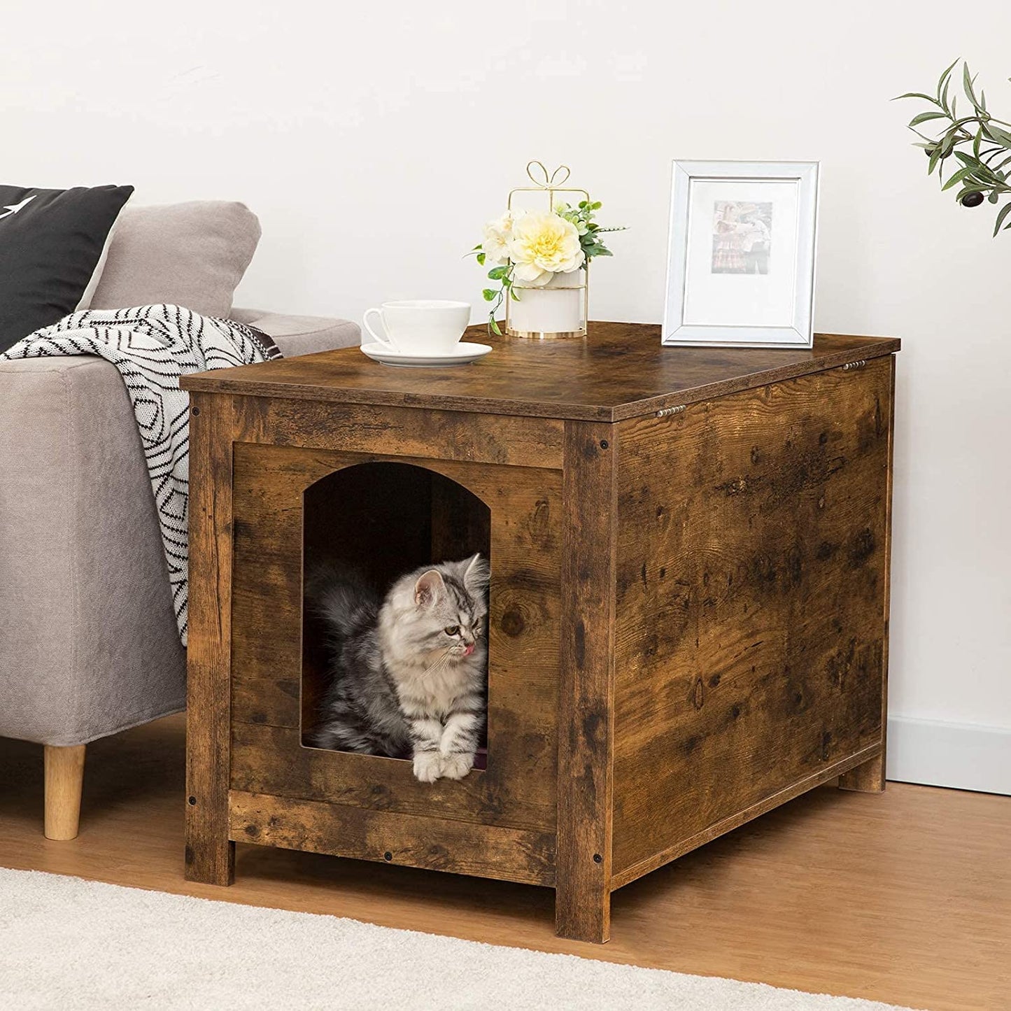 Cat Litter Box Enclosure, Hidden Cat Litter Box Furniture