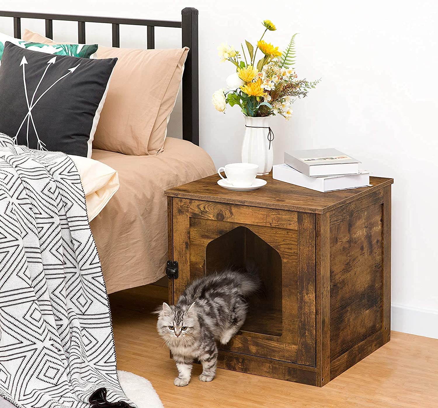 Cat Litter Box Enclosure, Hidden Litter Box Furniture