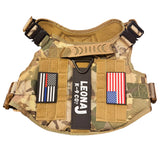 Camo Tactical Dog Harness - Heavy Duty & Quick Release