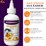 Piccardmeds4pets Advanced Ear Cleansing Solution 4oz Salicylic Acid Aloe Dogs Cats + FREE Bandana!