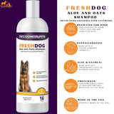 Piccardmeds4pets Aloe Oats Dog Shampoo + Total Pet Health Puppy ID Collars 8-Pack Combo