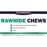 Piccardmeds4pets Rawhide Dental Chews for Medium Dogs 11-25lbs Poultry Flavor + FREE Bandana!