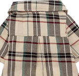 Plaid Dog Polo Shirt Soft Pet Outfit for Small & Medium Dogs and Cats