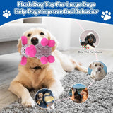 Plush Crinkle Squeaky Dog Toy for Small Medium & Large Dogs – Tough Chew
