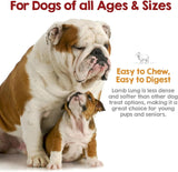 Riley’s Dehydrated Lamb Lung Dog Treats – Single Ingredient, USA Made, 6 oz