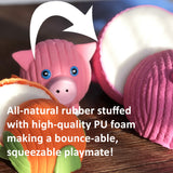 Ruff-Tex® Bucket of Latex Balls Dog Toys, 10 Pack, Small