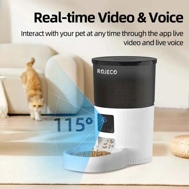 Smart Cat Feeder Camera for Automated Pet Care