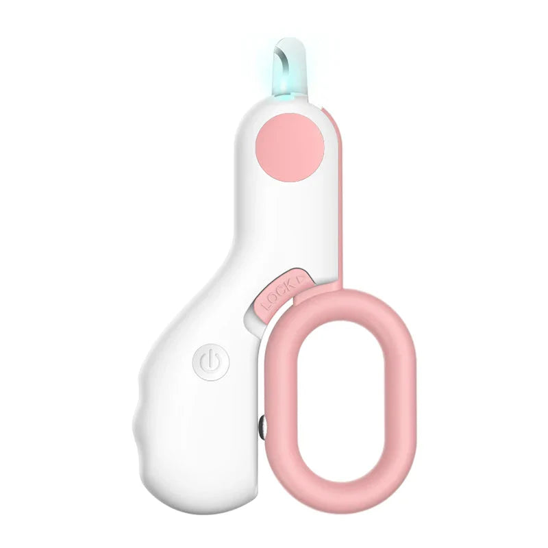 LED Pet Nail Clipper – Cat & Dog Claw Trimmer with Safety Lock