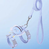 Cat Harness Leash Collar Set - Adjustable Cartoon Bee Design