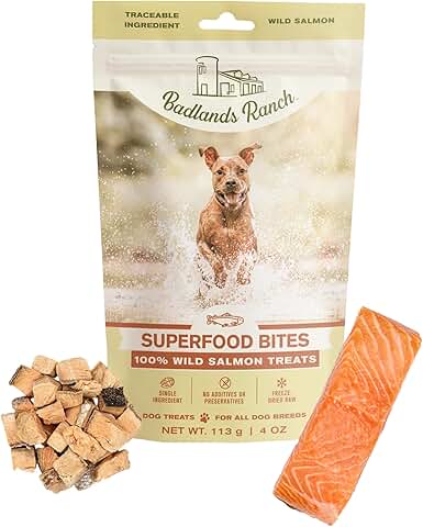 Wild Salmon Dog Treats Superfood Bites by Badlands