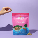 Ava's Pet Palace Freeze Dried Dog Treats - Salmon Puffs (3 oz)