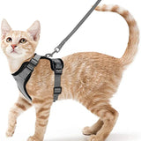 Cat Harness and Leash – Soft Adjustable Escape-Proof Vest for Walking Cats