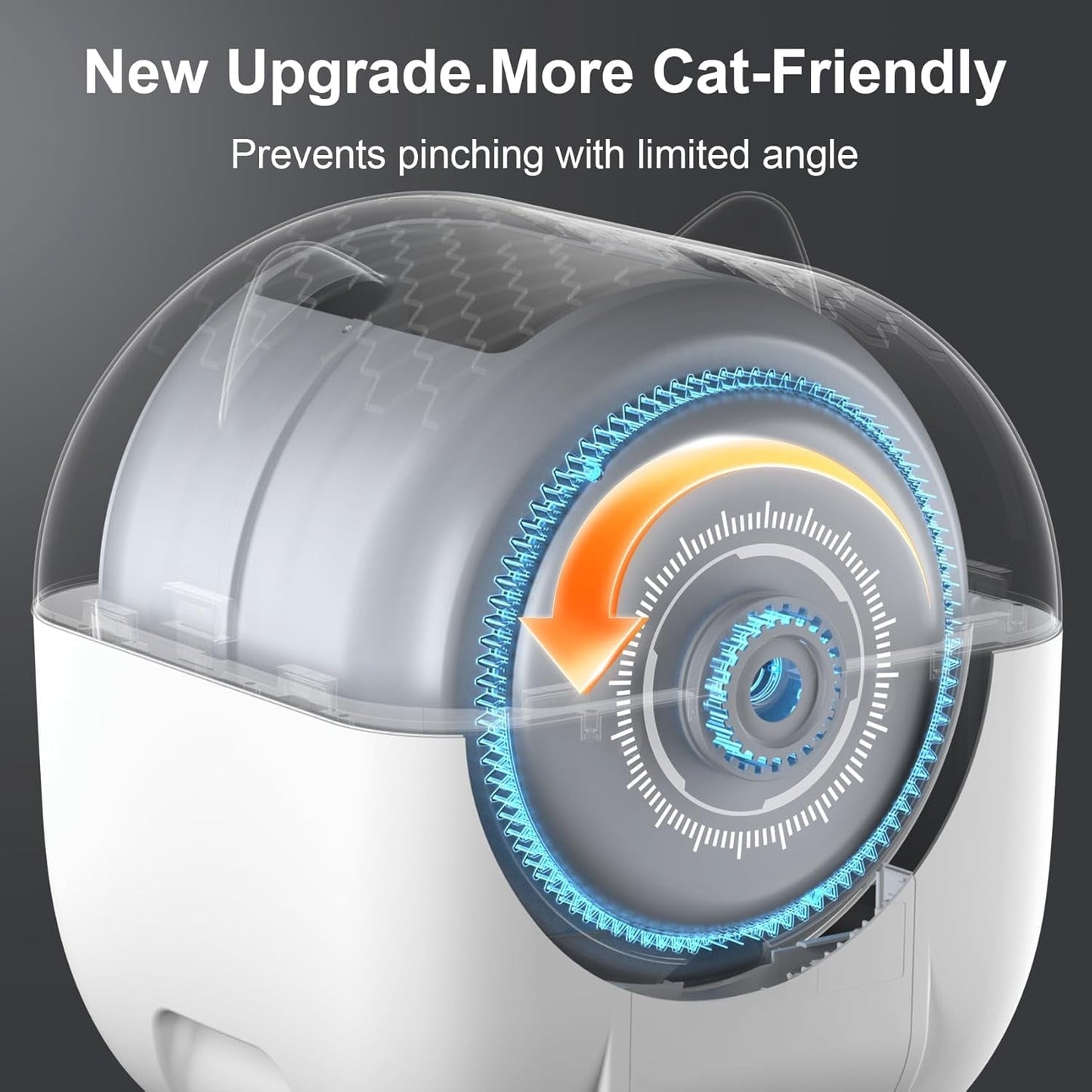 Self Cleaning Cat Litter Box 76L Smart App Control Quiet Multi-Cat