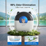 Self Cleaning Cat Litter Box 76L Smart App Control Quiet Multi-Cat