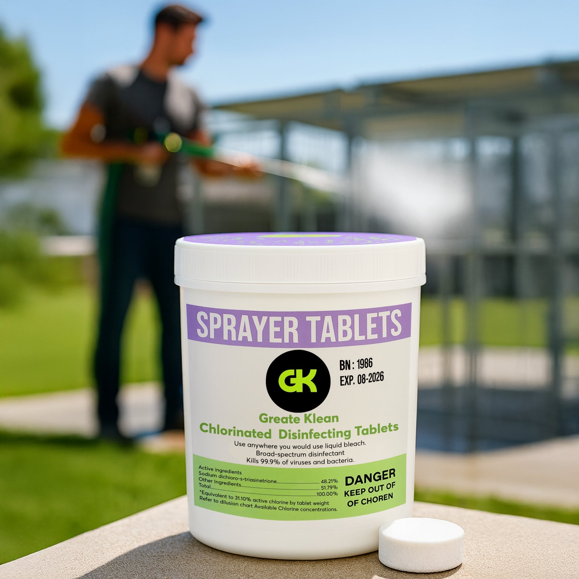 Klean Guard Pro-X Sprayer (Pro-X & 120CT Sprayer Tablets included)