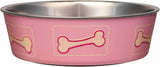 Stainless Steel Dog & Cat Bowl | Spill-Resistant Feeding Bowl (various colors)