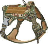 Tactical No-Pull Dog Harness with Handle, Reflective Adjustable Training Vest