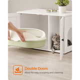 Cat Litter Box Enclosure with Removable Divider
