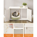 Cat Litter Box Enclosure with Removable Divider