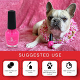 Warren London Dog Nail Polish 6 Pack Bright Colors Long Lasting Coverage