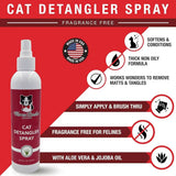 Warren London Fragrance-Free Cat Detangler Spray – Leave-In Conditioner 8oz