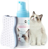 Waterless Cat Shampoo Foam & Brush Kit No Rinse Hypoallergenic 5oz
