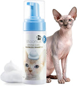 Waterless Cat Shampoo Foam & Brush Kit No Rinse Hypoallergenic 5oz