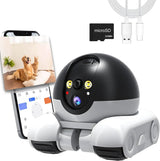 WiFi Robot 1080P Pet Camera with App for Dogs & Cats. 2-Way Talk, Night Vision & Motion Detection