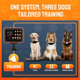 Wireless Dog Fence Radar 3in1 Training No Go Zone Waterproof Collar up to 1 acre