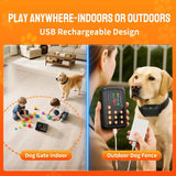 Wireless Dog Fence Radar 3in1 Training No Go Zone Waterproof Collar up to 1 acre