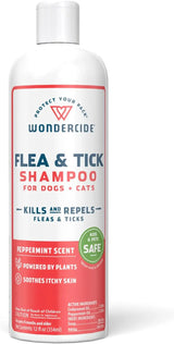 Wondercide Tick & Flea Shampoo for Dogs & Cats, Natural Essential Oils, 12 oz