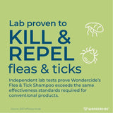 Wondercide Tick & Flea Shampoo for Dogs & Cats, Natural Essential Oils, 12 oz