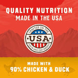 Wild Red Jerky Nuggets - 90% Protein-Rich Chicken & Duck Dog Treats - Grain-Free Training Rewards for All Breeds - Made in USA - 6 Oz Bag