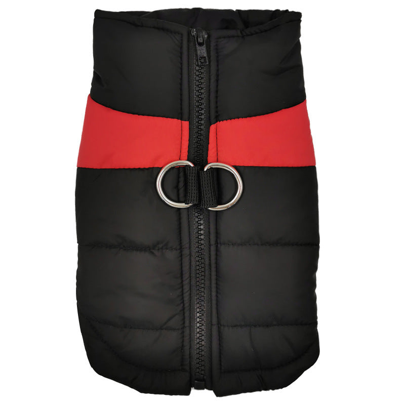 Big Dog Pet Vest Ski Suit Waterproof Cotton Coat Jacket Autumn And Winter Warm Clothing For Pets
