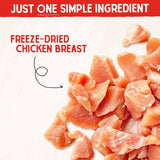 Freeze-Dried Raw Chicken Breast Dog Treats - Single Ingredient, No Additives - Premium Training Treats - Perfect for Picky Eaters - 2.75Oz Bag