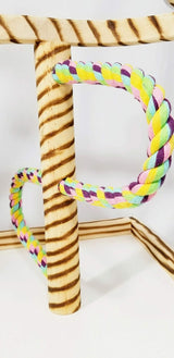 Bird Play Gym Tabletop W Cup, Toy Hanger and Toy,  Javan Tigertail Stand- Large