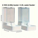 Automatic Cat Feeder and Water Dispenser Set
