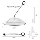Flexible Handle Umbrella for Dog with Rope for Small Pets